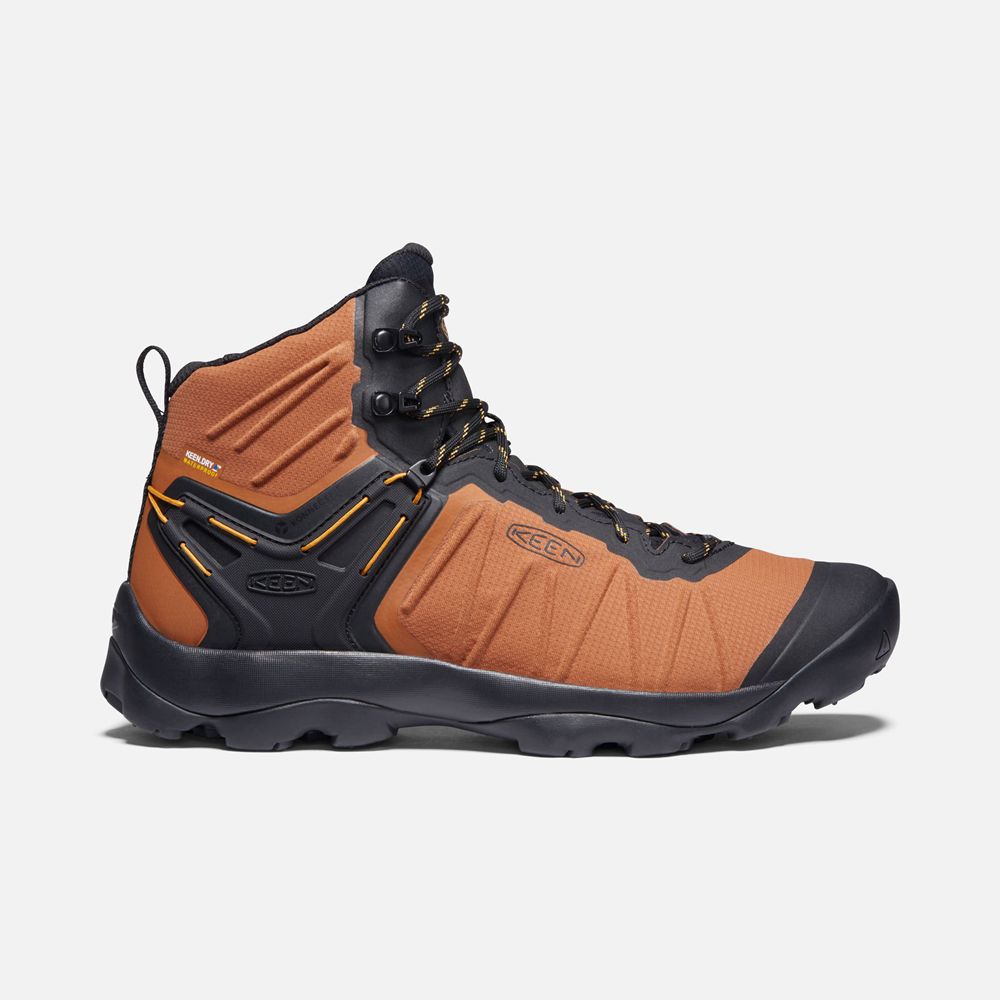 Keen Laarzen Heren Oranje/Zwart - Venture Mid Waterproof - 18607-FOEX